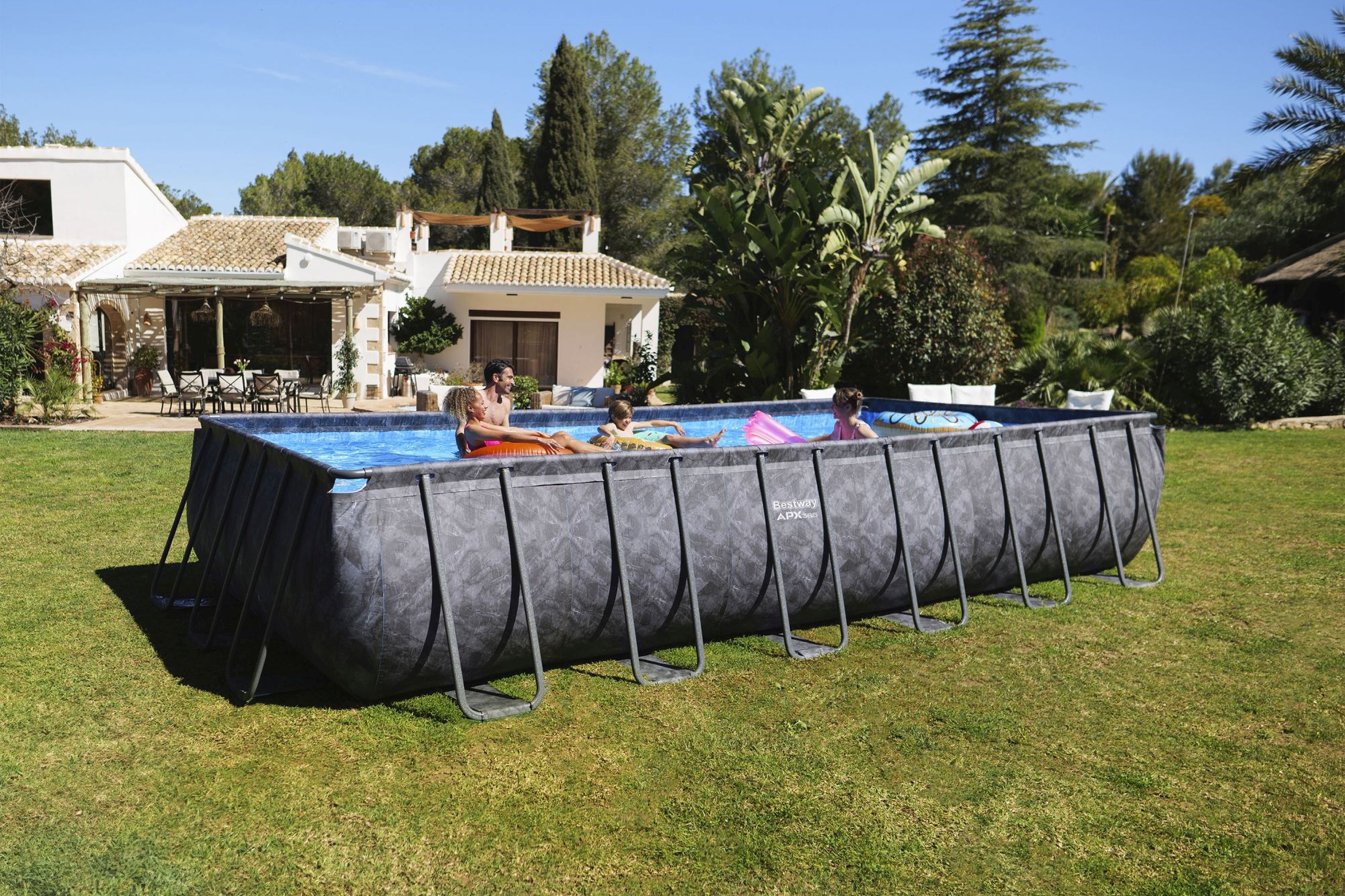 Bestway APX365 winterfestes Frame Pool Komplett-Set 732 x 366 x 132 cm Bestway APX365 winterfestes Frame Pool Komplett-Set 732 x 366 x 132 cm