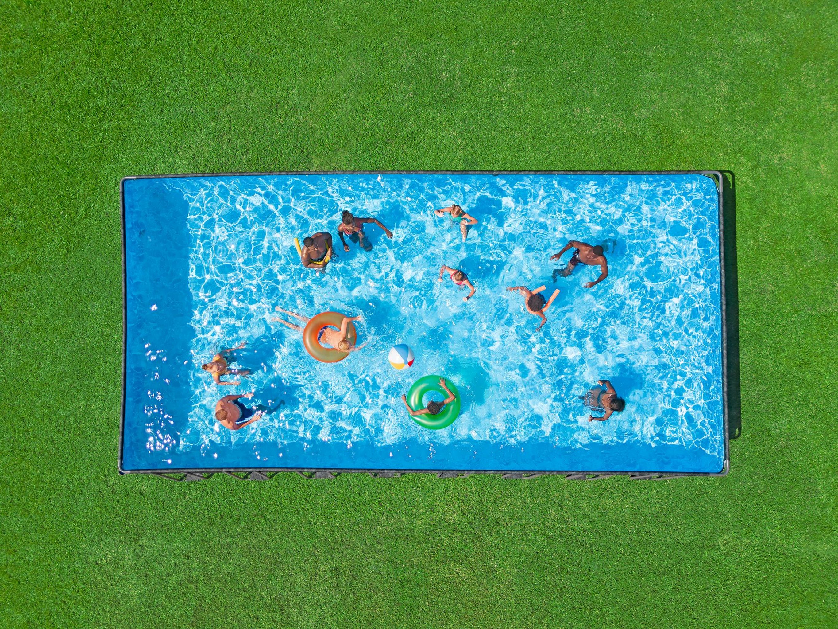 estway APX365 winterfestes Frame Pool Komplett-Set 956 x 488 x 132 cm
