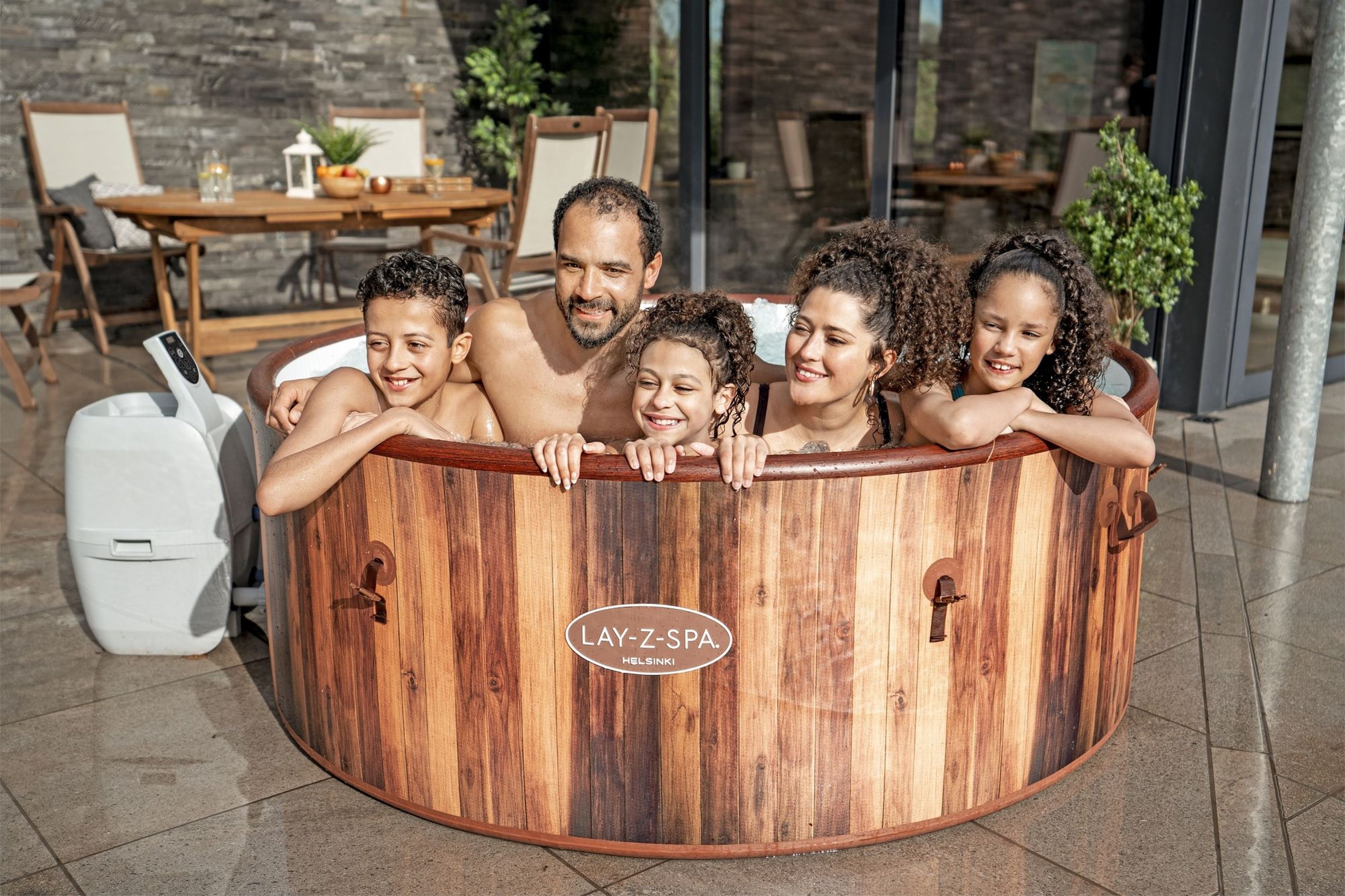 Bestway LAY-Z-SPA Helsinki AirJet Plus Whirlpool Ø 180 x 66 cm 7 Personen Bestway LAY-Z-SPA Helsinki AirJet Plus Whirlpool Ø 180 x 66 cm 7 Personen