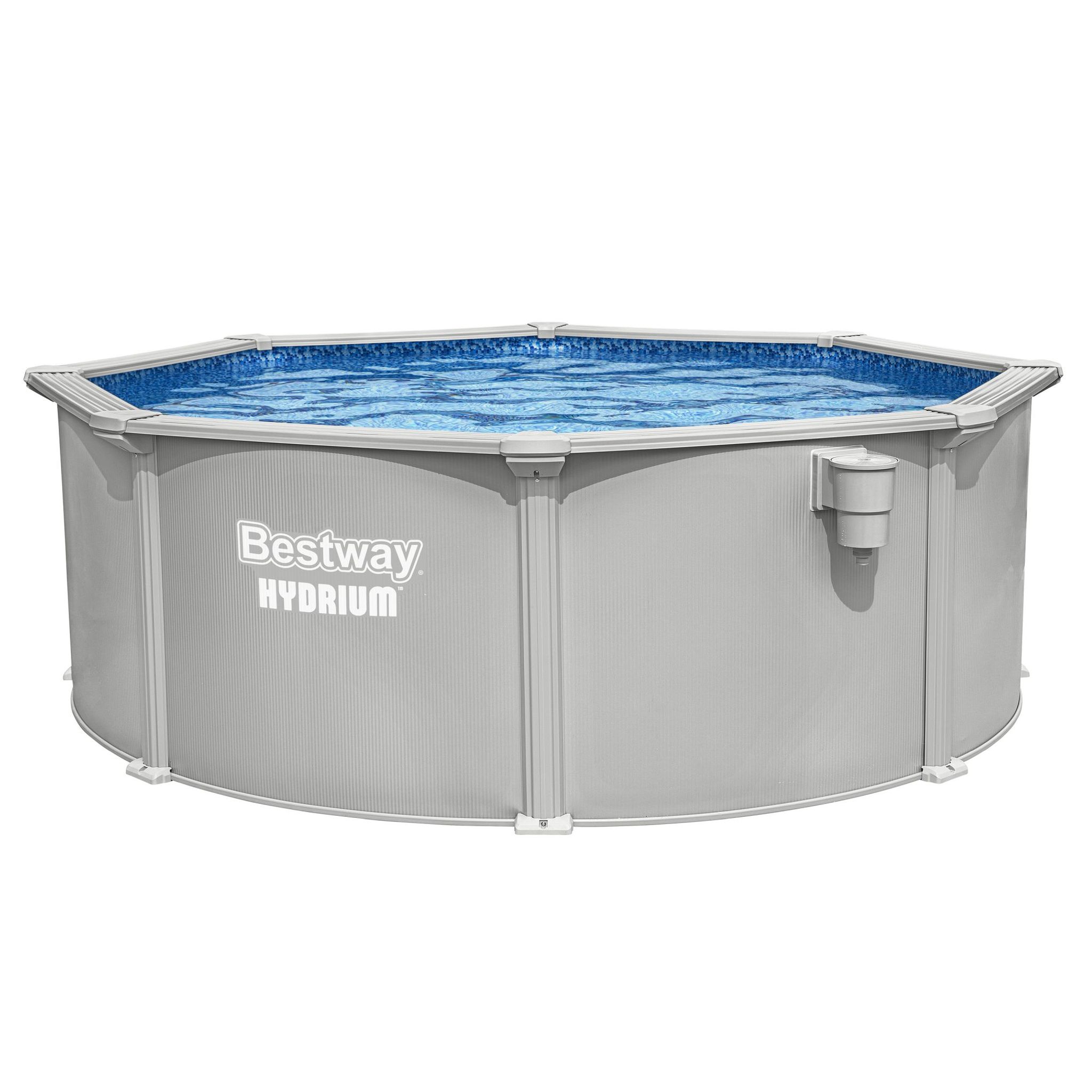 Bestway Hydrium Stahlwandpool Komplett-Set Ø 366 x 122 cm rund