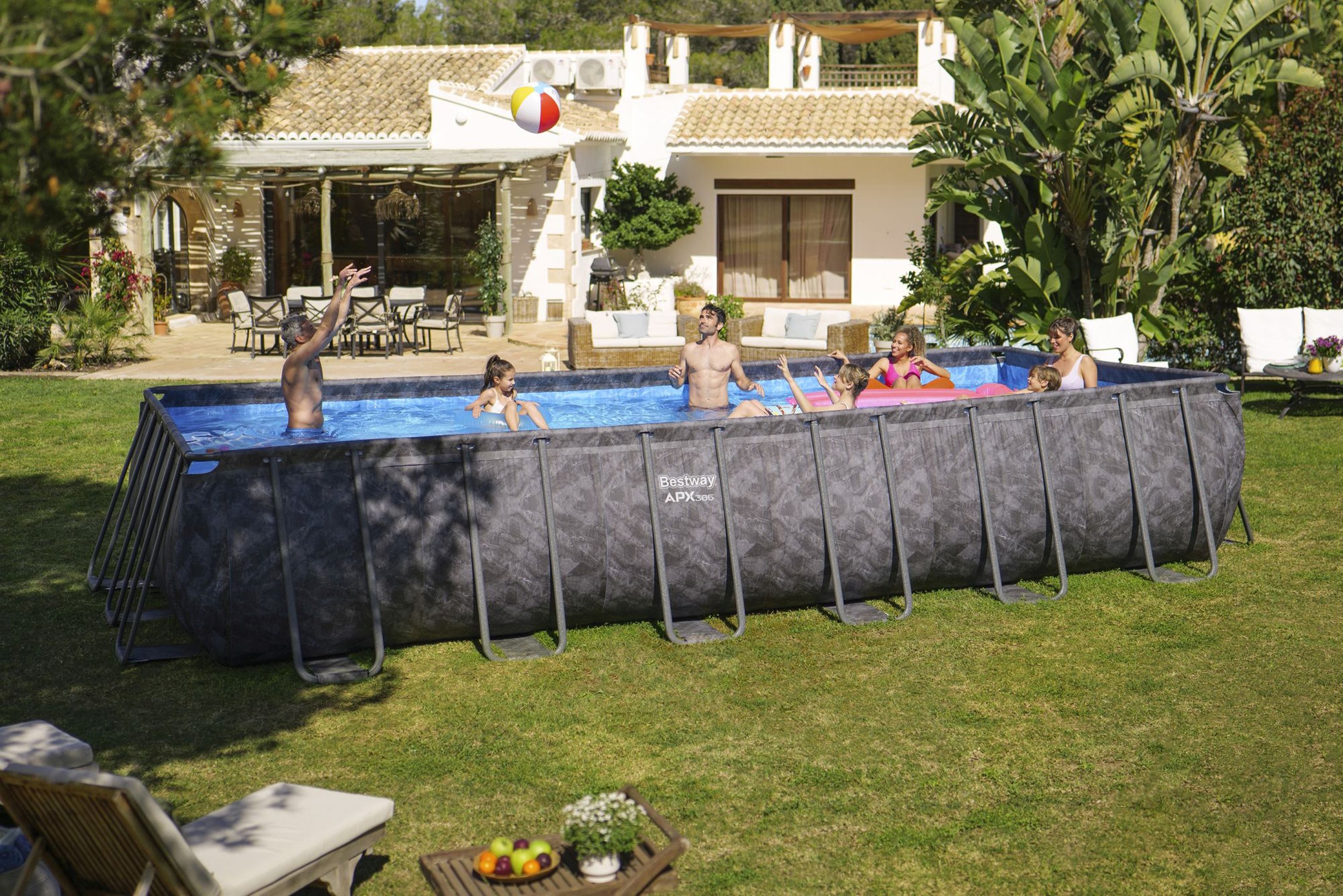Bestway APX365 winterfestes Frame Pool Komplett-Set 732 x 366 x 132 cm Bestway APX365 winterfestes Frame Pool Komplett-Set 732 x 366 x 132 cm