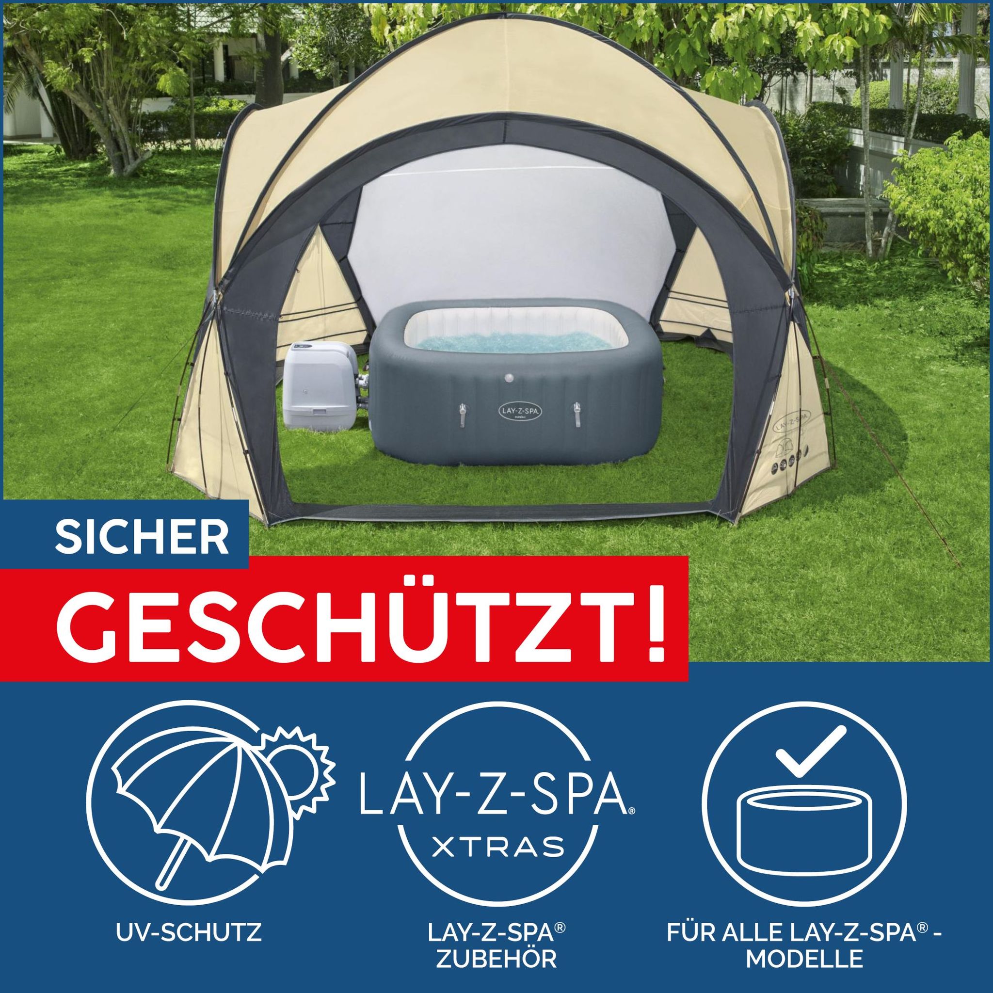 LAY-Z-SPA Pavillon für Whirlpool und Pool LAY-Z-SPA Pavillon für Whirlpool und Pool