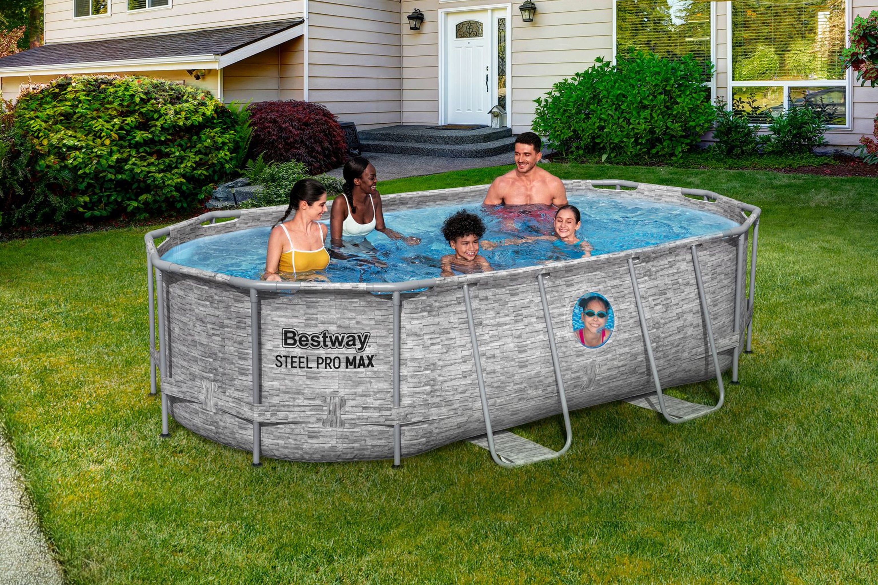 Bestway Steel Pro MAX Splashview Frame Pool Set 427 x 250 x 100 cm Bestway Steel Pro MAX Splashview Frame Pool Set 427 x 250 x 100 cm