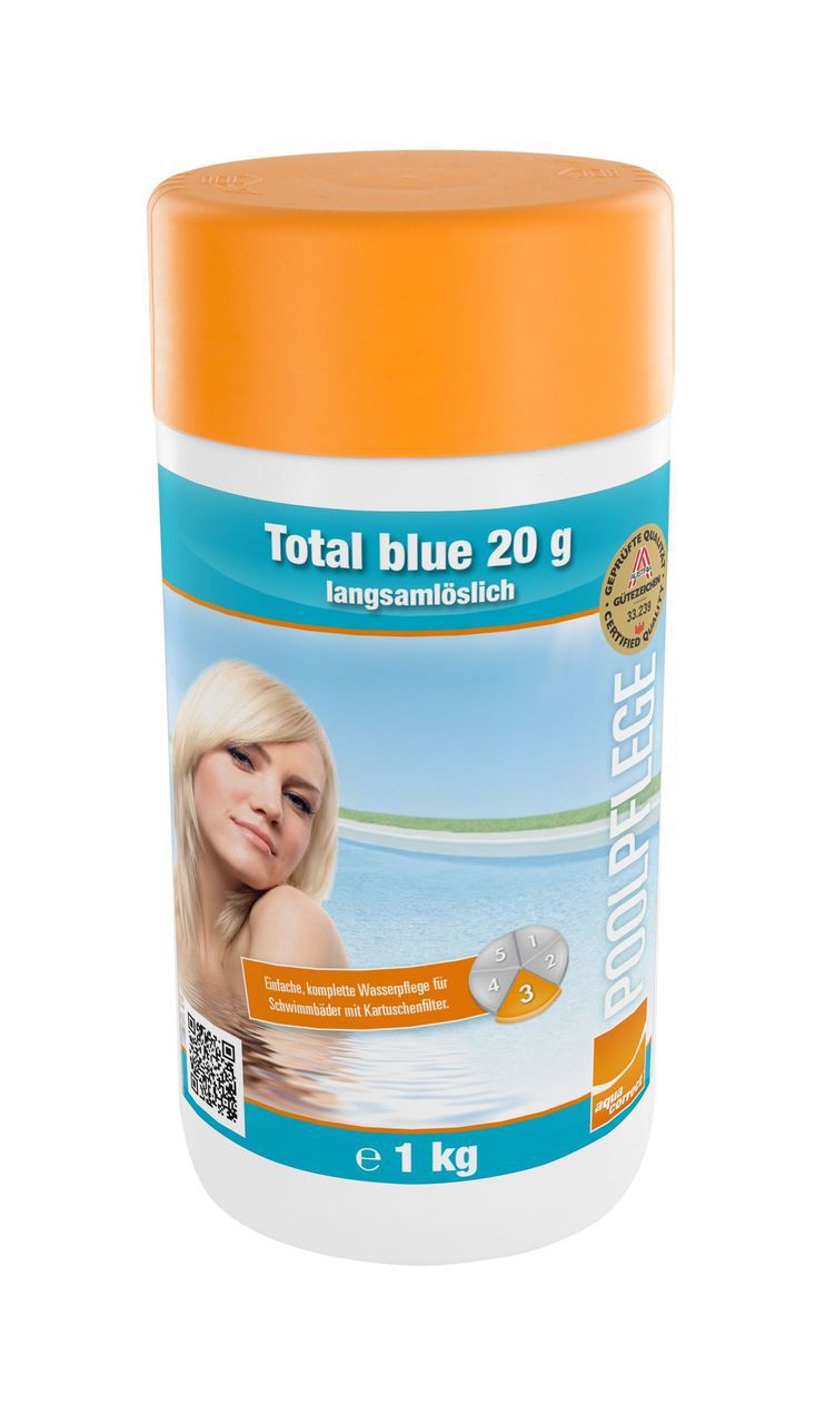 Steinbach Total blue 20g, 1Kg, Multifunktionstablette Pool, langsam löslich, Wasserpflege IN-0752301TD08 Steinbach Total blue 20g, 1Kg, Multifunktionstablette Pool, langsam löslich, Wasserpflege IN-0752301TD08