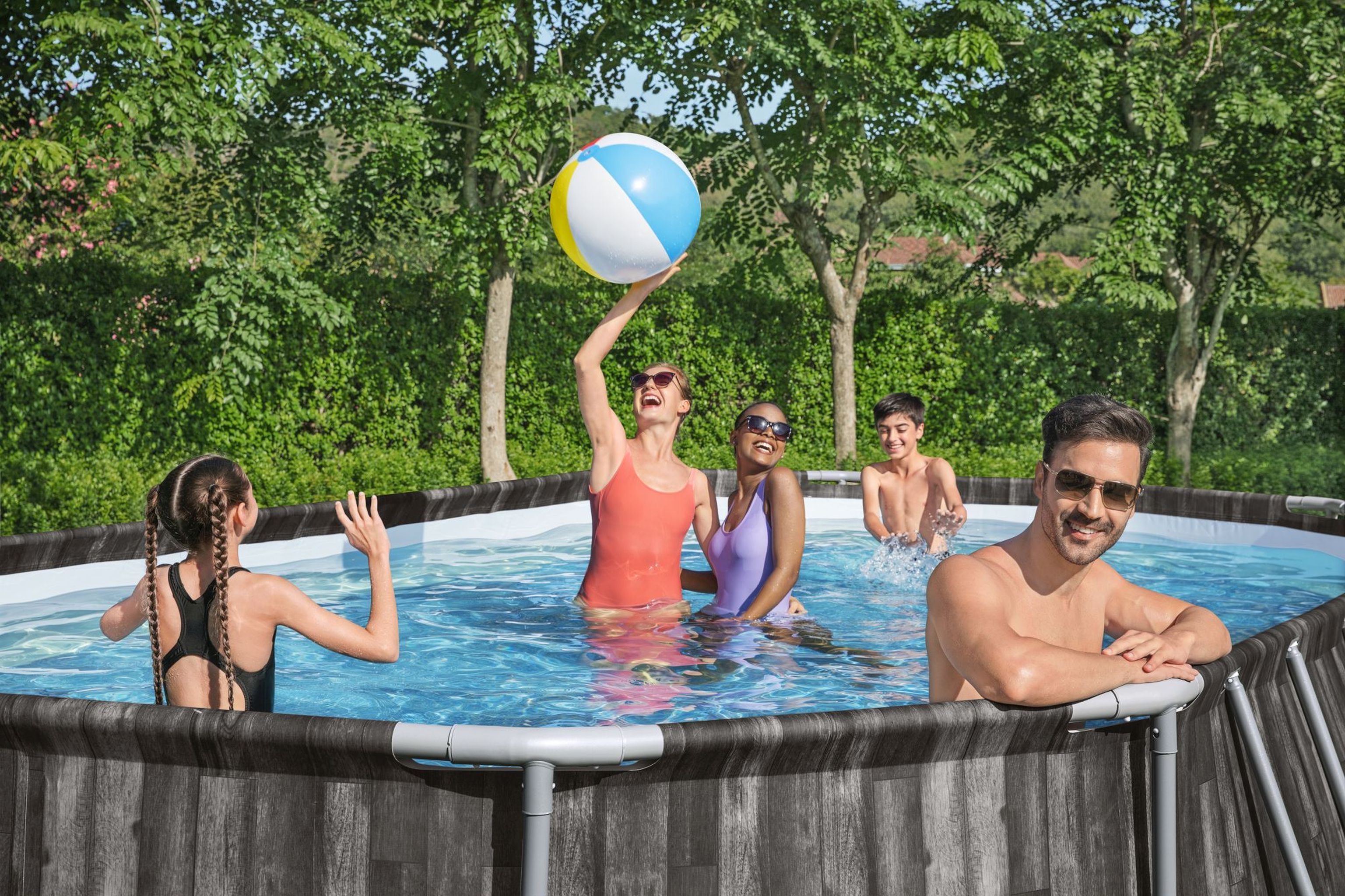 Bestway Steel Pro MAX Frame Pool Komplett-Set 610 x 366 x 122 cm oval Bestway Steel Pro MAX Frame Pool Komplett-Set 610 x 366 x 122 cm oval