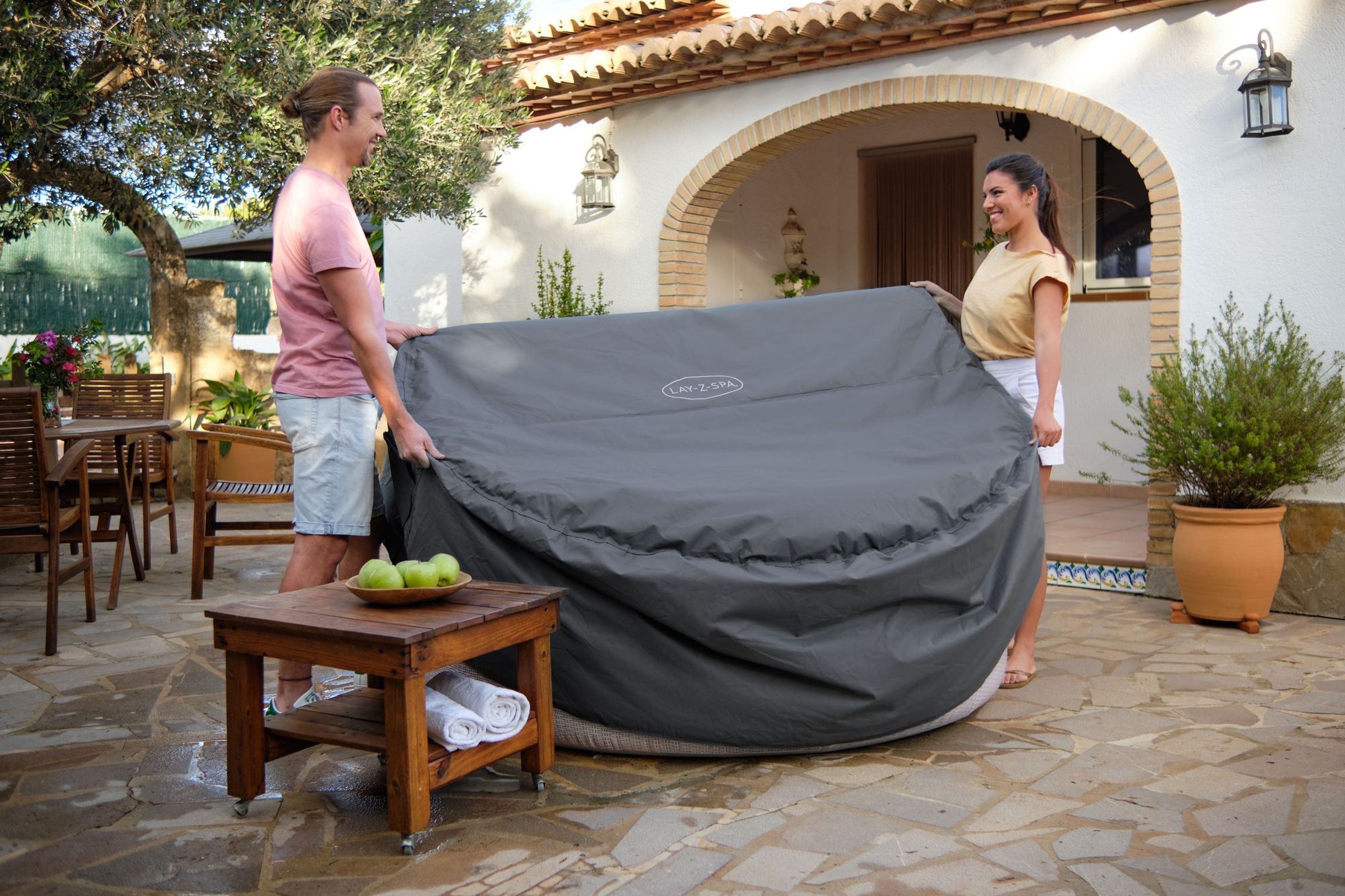 LAY-Z-SPA Abdeckung EnergySense Plus Thermo 180 x 66 cm rund
