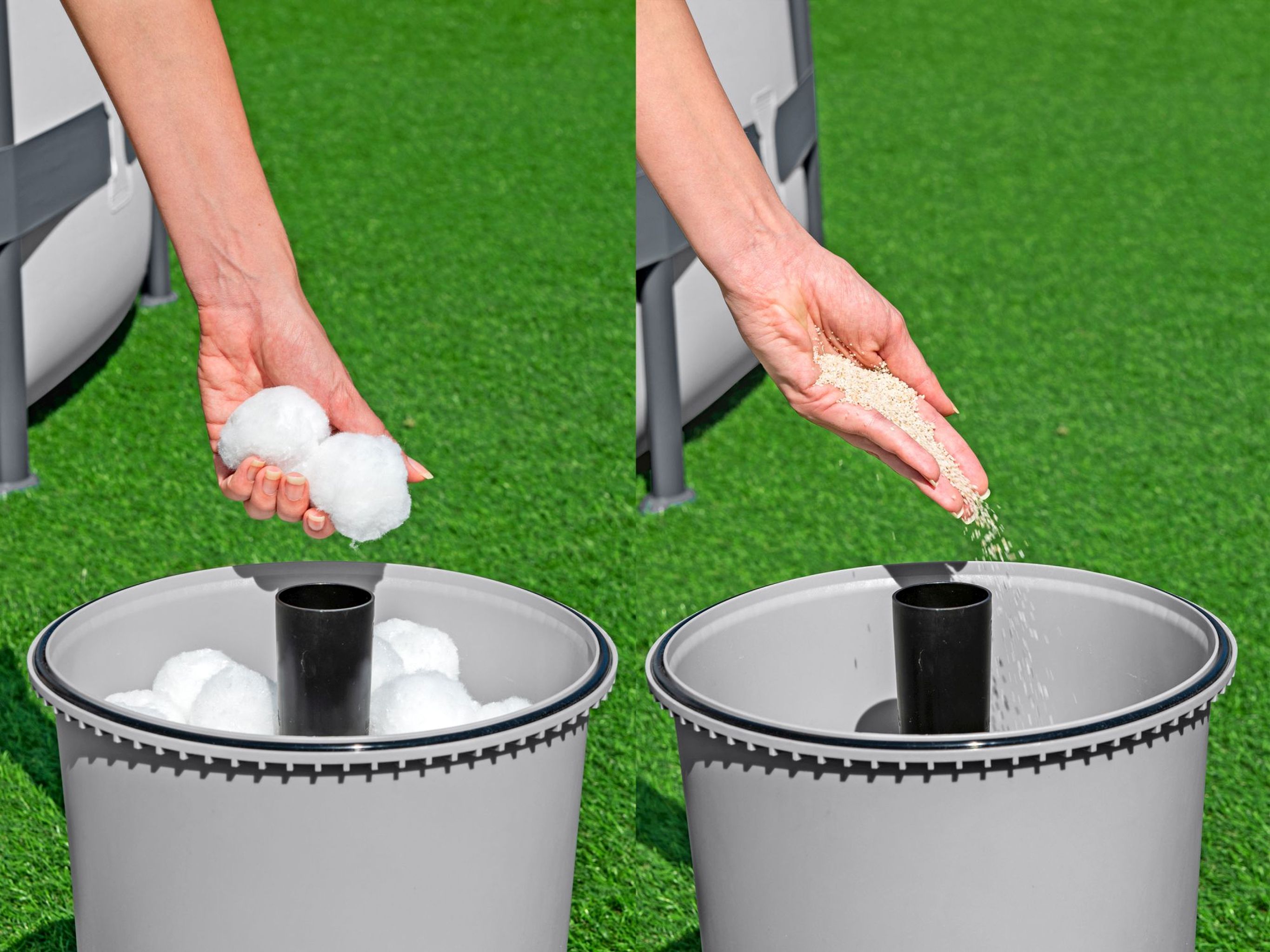 Bestway Sandfilteranlage 3.596 lh 85 W für Pools 1.100–16.600 l