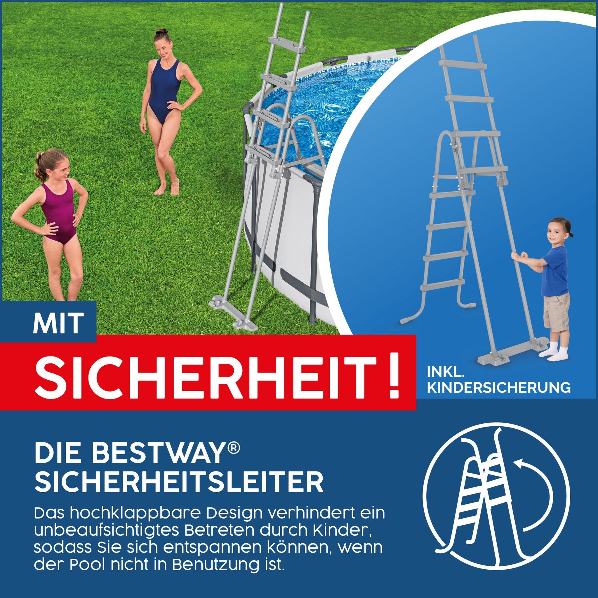 Pool Leiter 122 cm