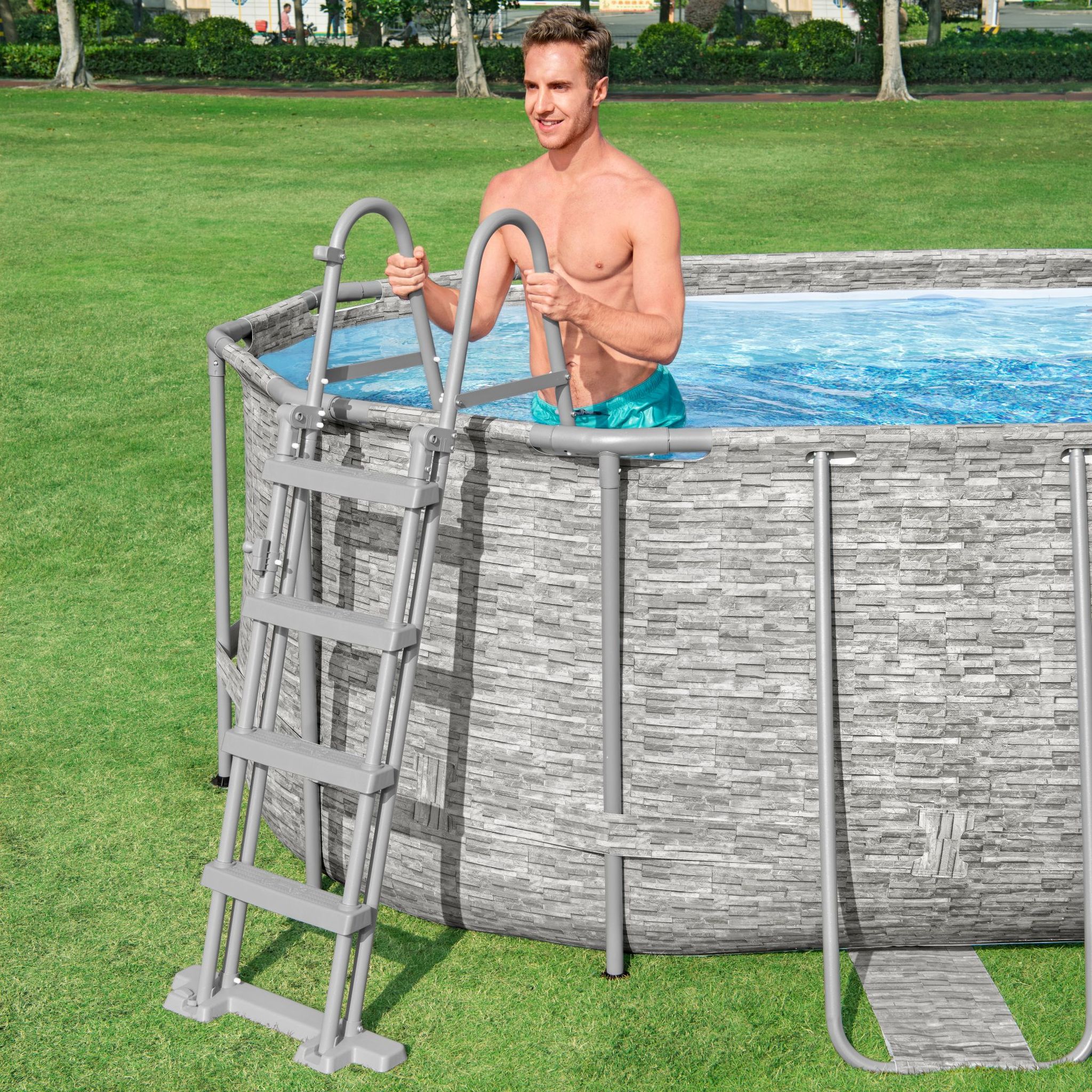 Bestway Steel Pro MAX Splashview Frame Pool Set 549 x 274 x 122 cm Bestway Steel Pro MAX Splashview Frame Pool Set 549 x 274 x 122 cm