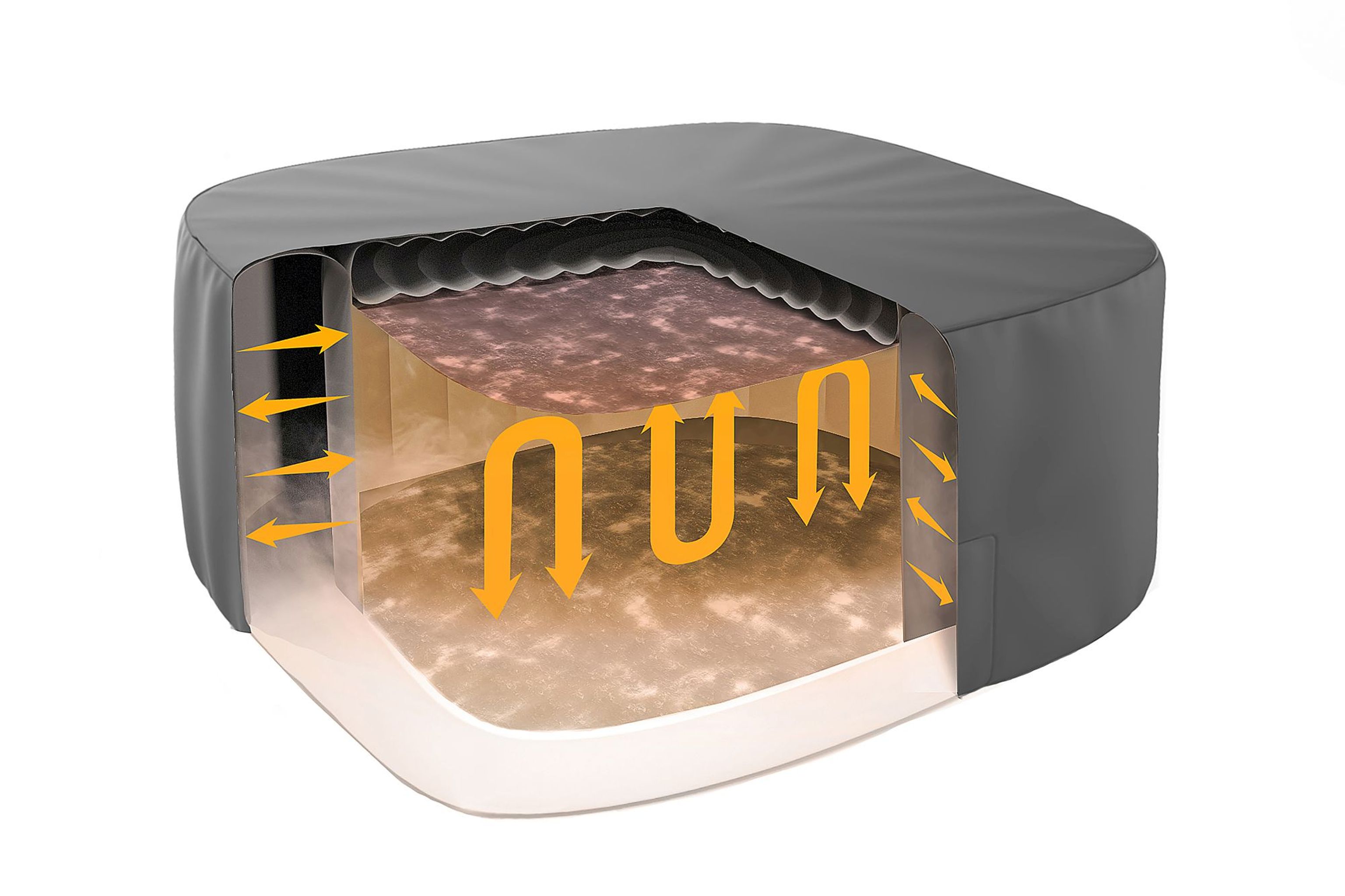 LAY-Z-SPA Abdeckung EnergySense Plus Thermo 180 x 180 x 71 cm