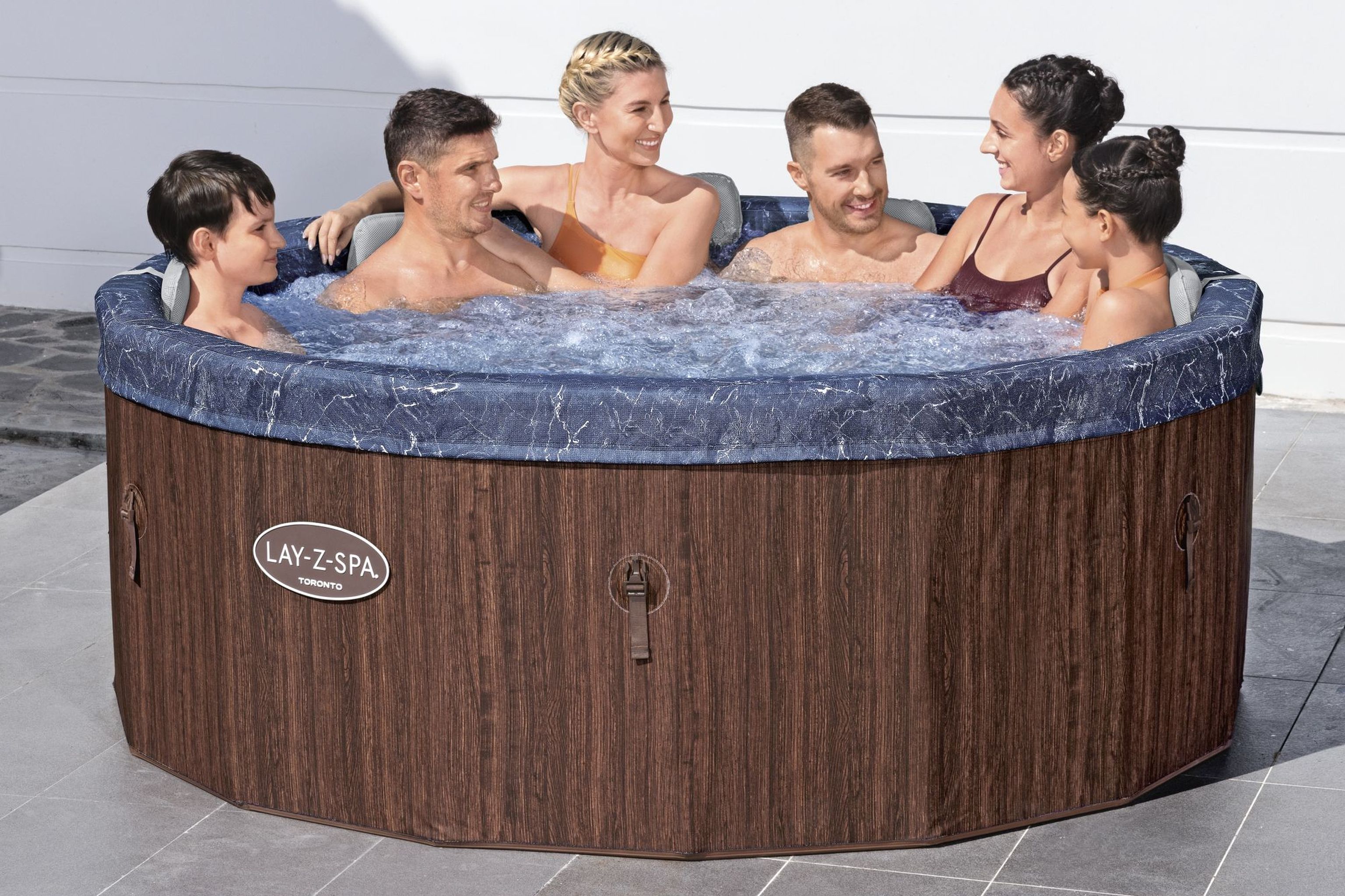 Bestway LAY-Z-SPA Toronto AirJet Whirlpool 7 Personen Ø 190 x 70 cm Bestway LAY-Z-SPA Toronto AirJet Whirlpool 7 Personen Ø 190 x 70 cm