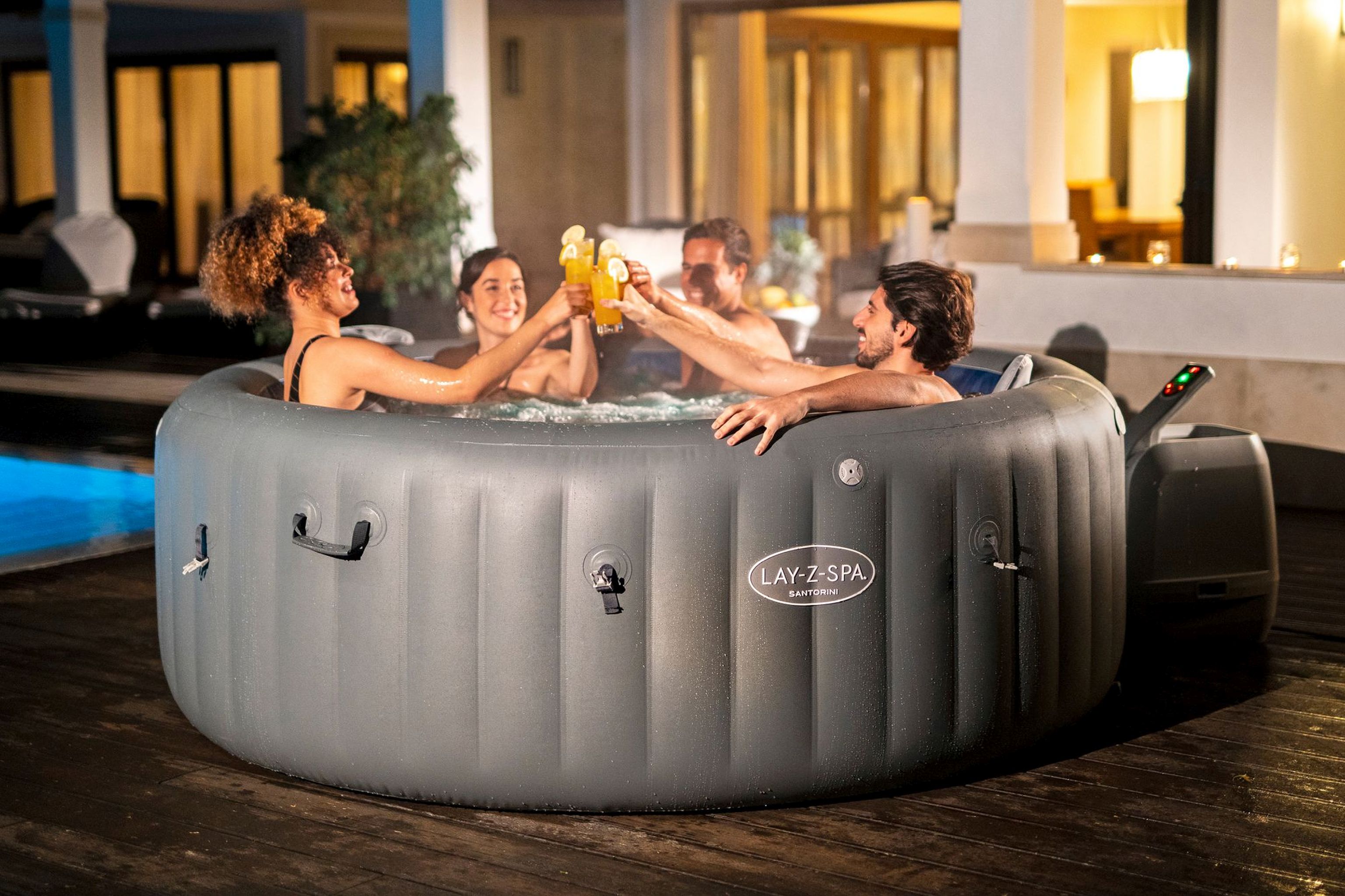 Bestway LAY-Z-SPA Santorini HydroJet Pro Whirlpool 7 Personen