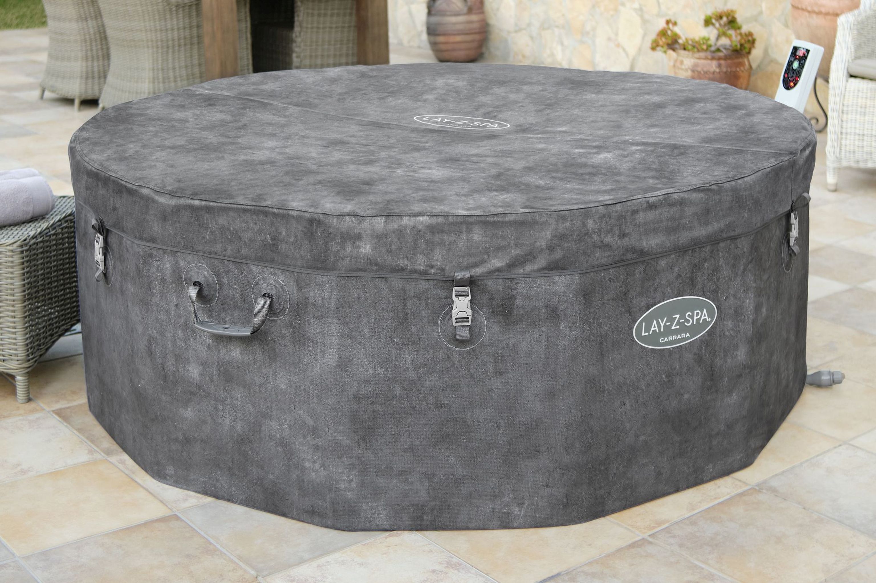 Bestway LAY-Z-SPA Carrara AirJet Whirlpool 6 Personen Ø 170 x 65 cm