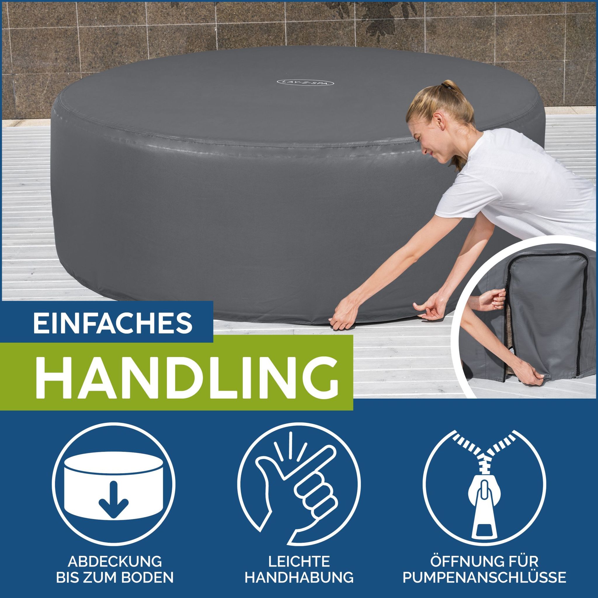 LAY-Z-SPA Abdeckung EnergySense Plus Thermo 196 x 71 cm rund LAY-Z-SPA Abdeckung EnergySense Plus Thermo 196 x 71 cm rund
