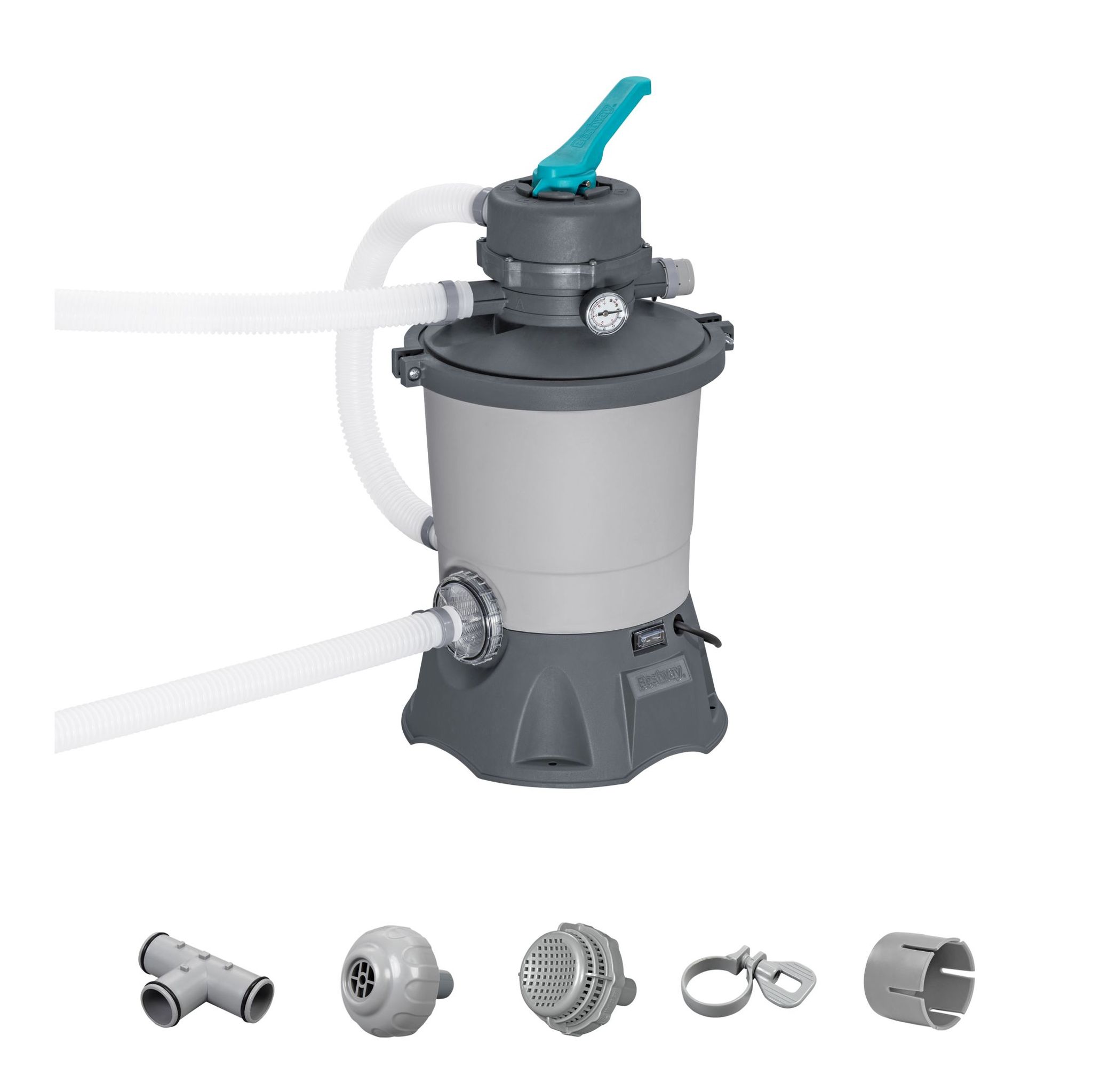 Bestway Sandfilteranlage 3.596 lh 85 W für Pools 1.100–16.600 l