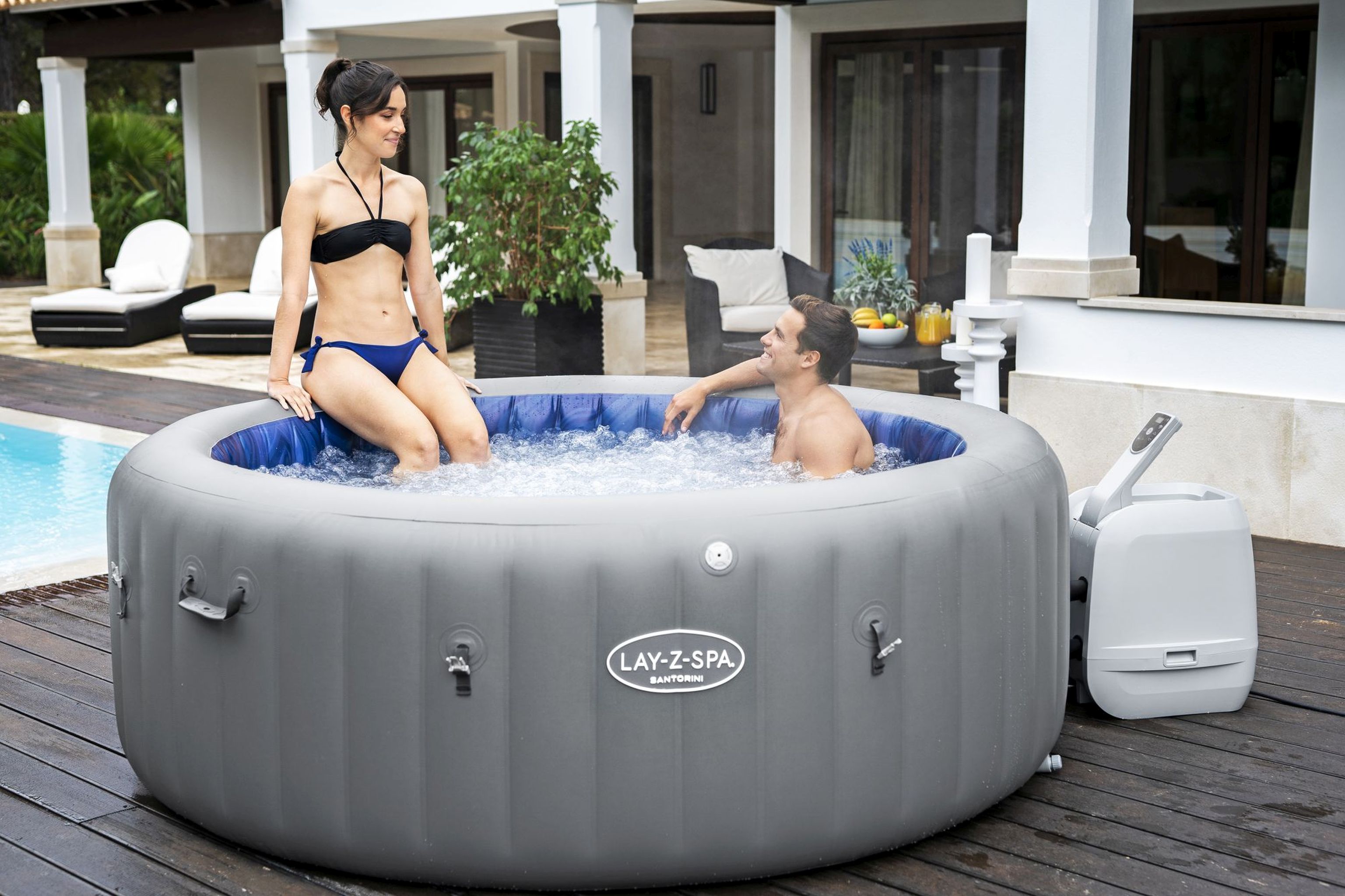 Bestway LAY-Z-SPA Santorini HydroJet Pro Whirlpool 7 Personen