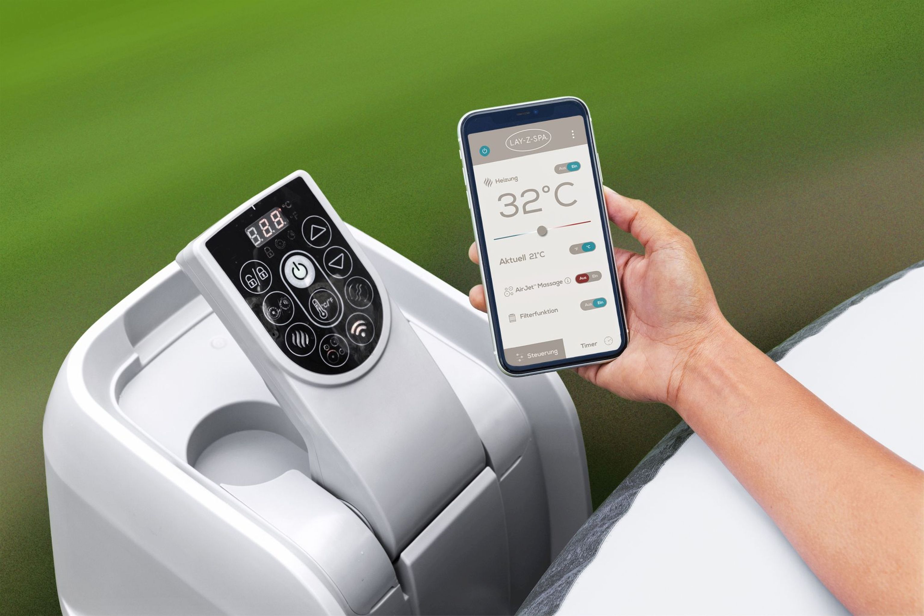LAY-Z-SPA Mauritius AirJet XXL-Whirlpool für 7 Personen